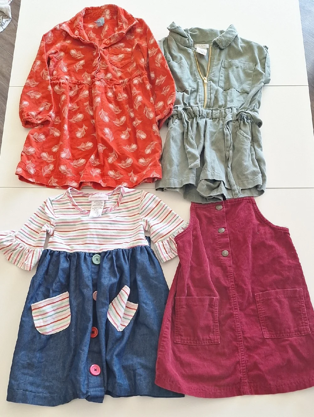 Little Girls Dress Lot Size 4 (4pcs) Gap Old Navy Bonnie Jean Max Studio